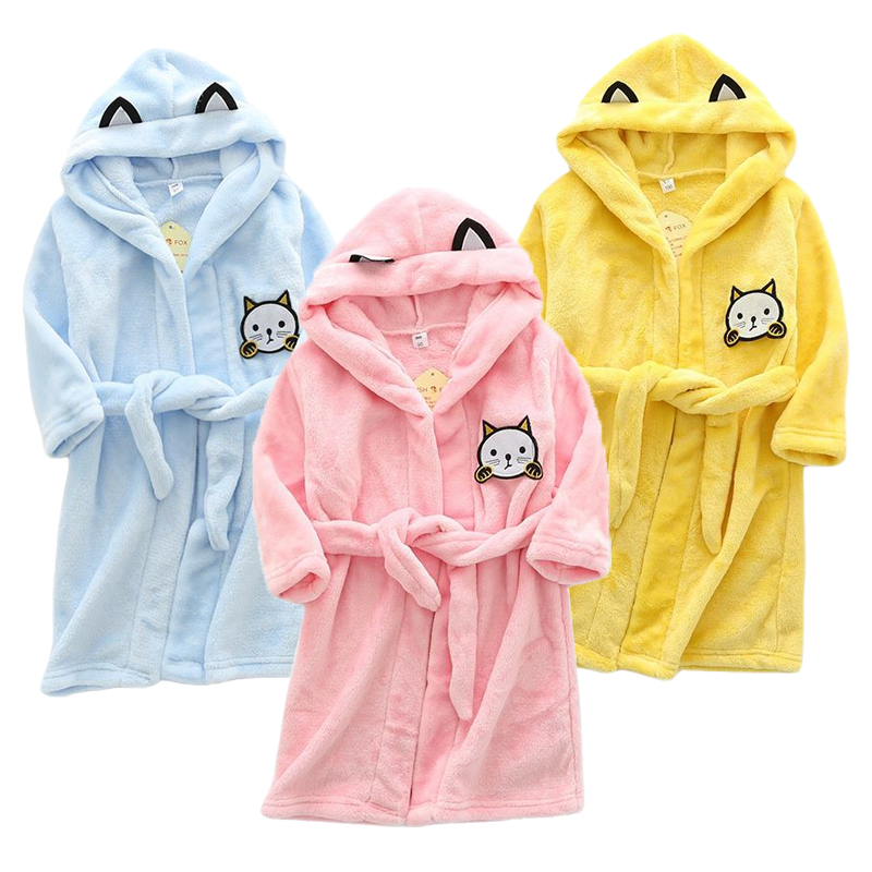 Winter Clothing For Baby Girl - Çocuklar Karikatür Kedi Elbiseler Yeni Kış