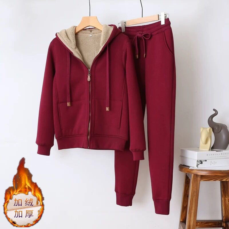 Winter Clothing Sale - Sonbahar Kış Kazak Sweatpants Iki parçalı