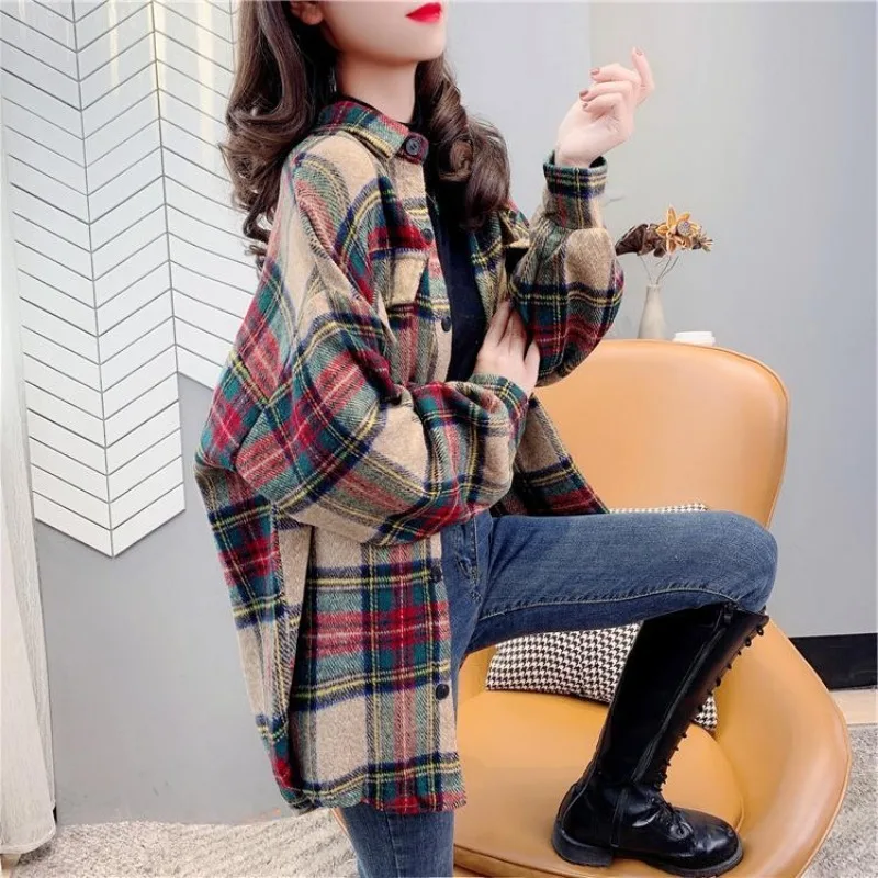 Winter Clothing Offer - Kadınlar için Ceket Kontrol İlkbahar Sonbahar