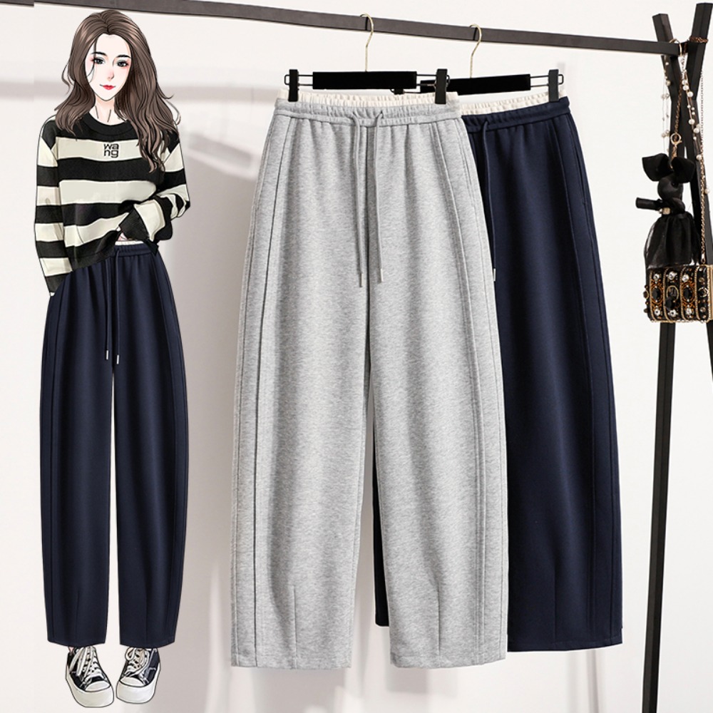 Winter Clothing Youtube - Günlük Yüksek Bel Eklemeli Düz Paça