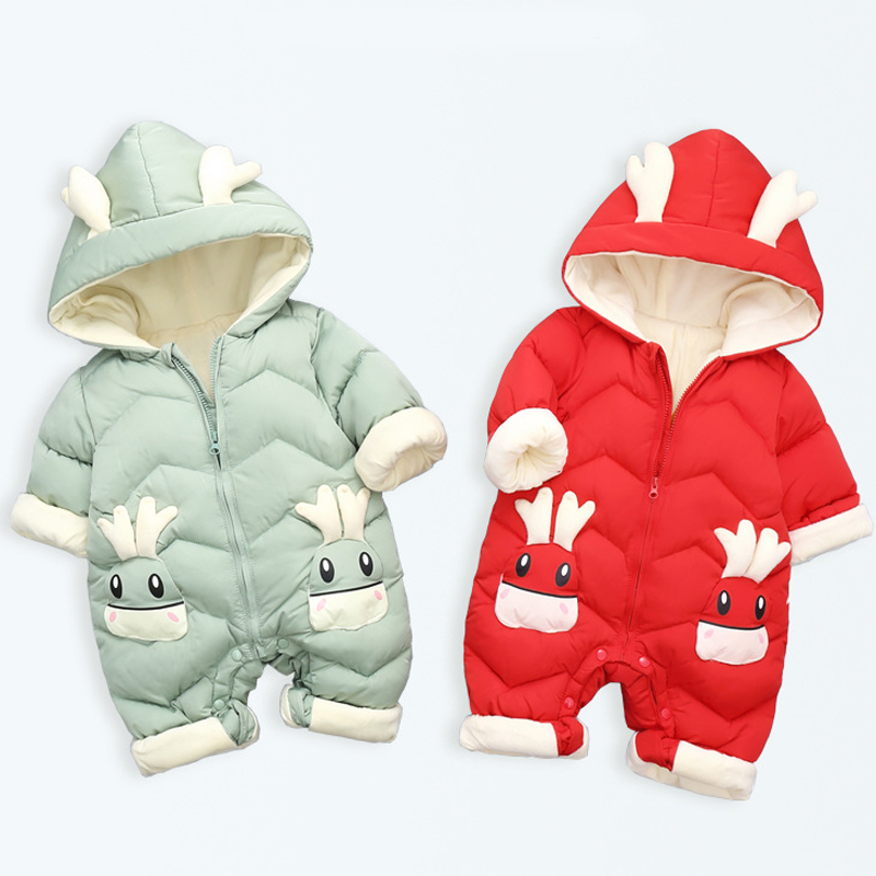 Winter Clothing For 1 Year Old Girl - 1-3Y Bebek Kalın Kadife Tulum Giyim