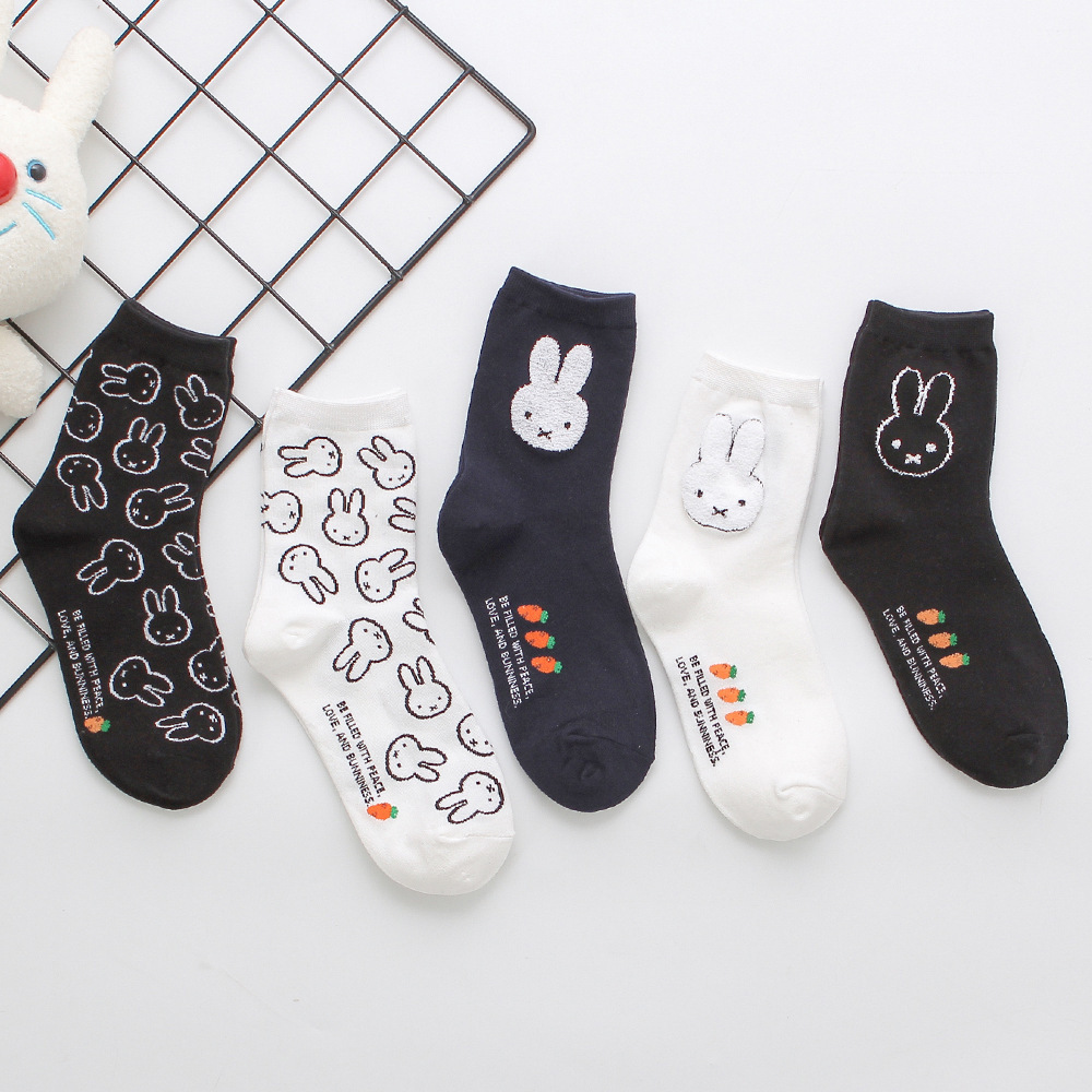 Winter Clothing Youtube - Yeni Miffy Rahat Karikatür Kadın Çorap