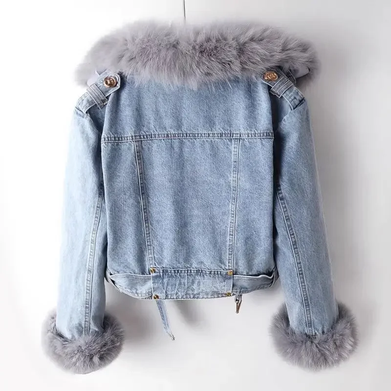 Kadınlar için denim ceket Kısa - Winter Clothing For Sale incelemesi ve fiyatı