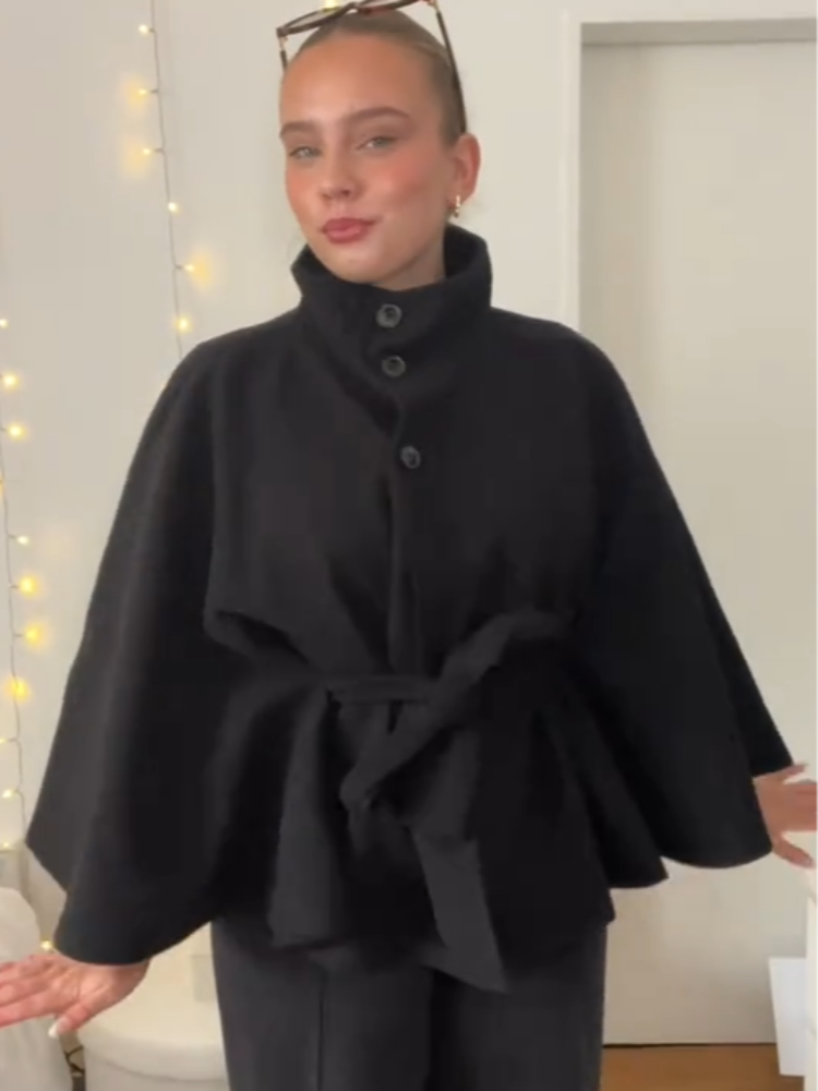 Kadınlar İçin Zarif Yün Karışı - Wool Blend Coat incelemesi ve fiyatı