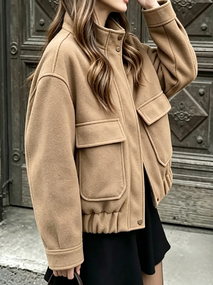Minimalist Kadın Pilot Ceket D - Wool Blend Coat incelemesi ve fiyatı