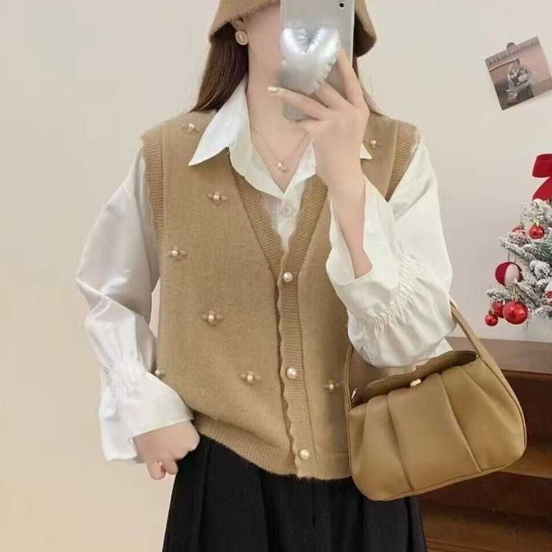 Kadınlar İçin Pembe Örgü Yelek - Winter Clothing Offer incelemesi ve fiyatı