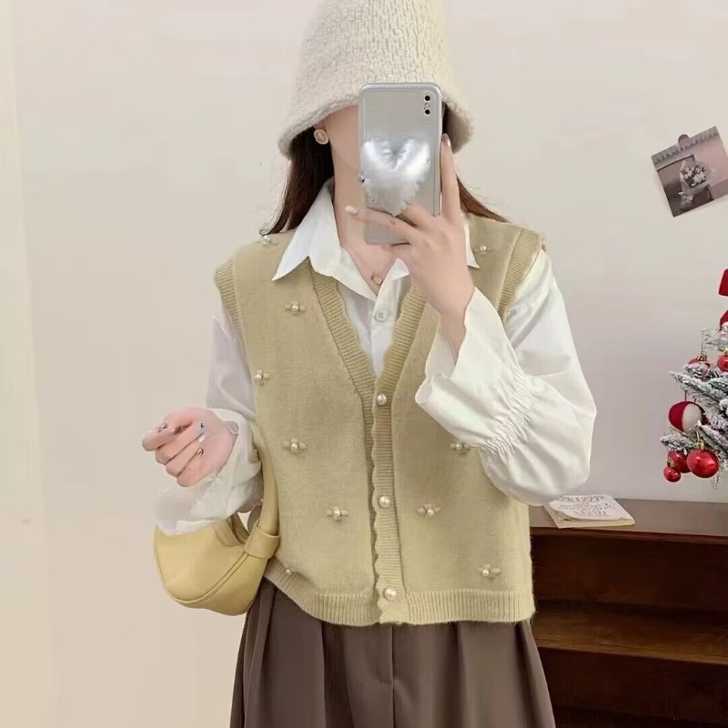 Kadınlar İçin Pembe Örgü Yelek - Winter Clothing Offer incelemesi ve fiyatı