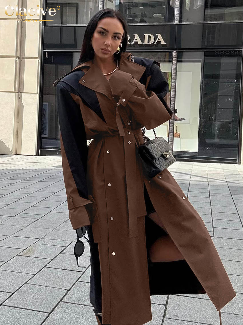 Clacive Moda Gevşek Kahverengi - Winter Clothing Trends 2025 incelemesi ve fiyatı
