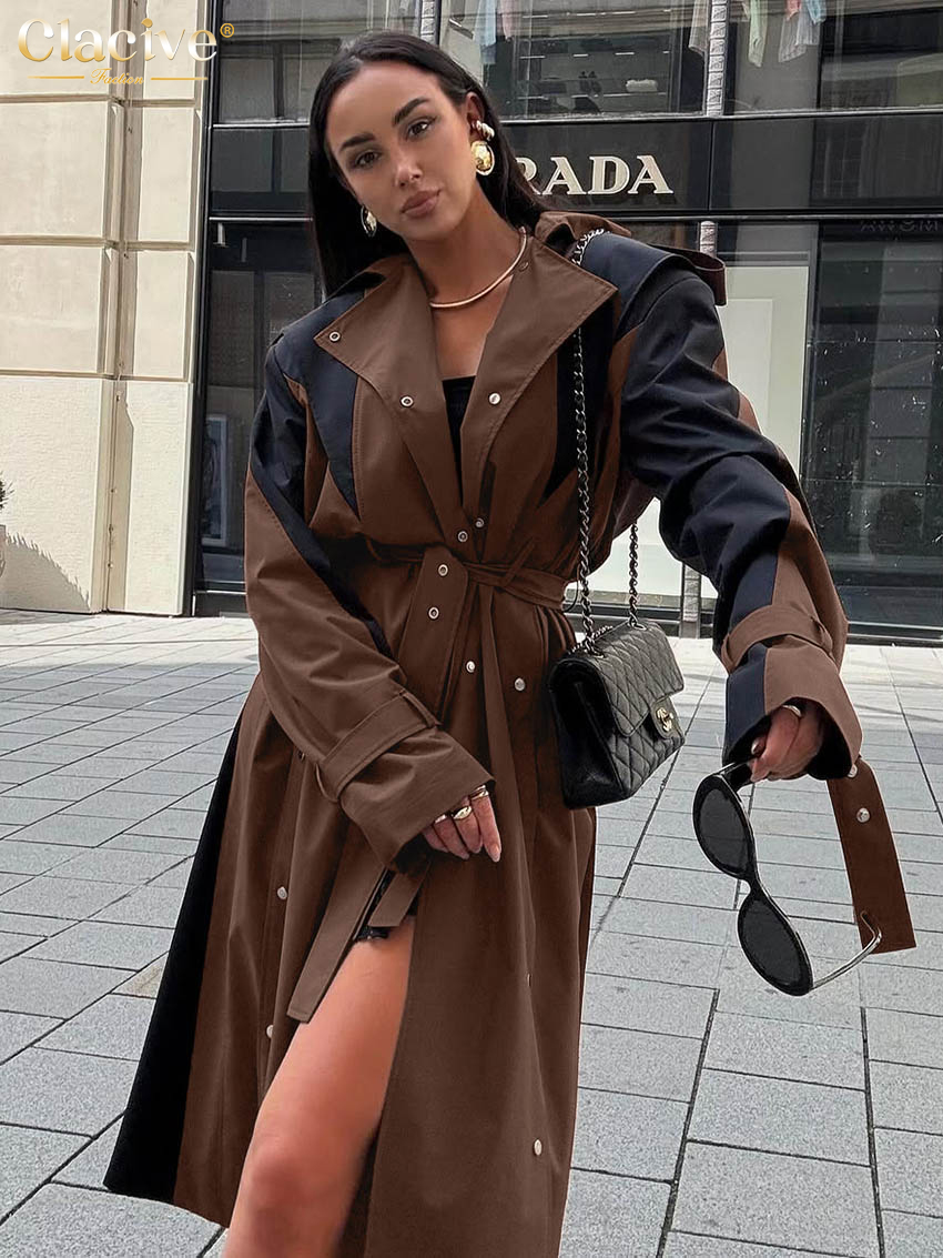 Clacive Moda Gevşek Kahverengi - Winter Clothing Trends 2025 incelemesi ve fiyatı