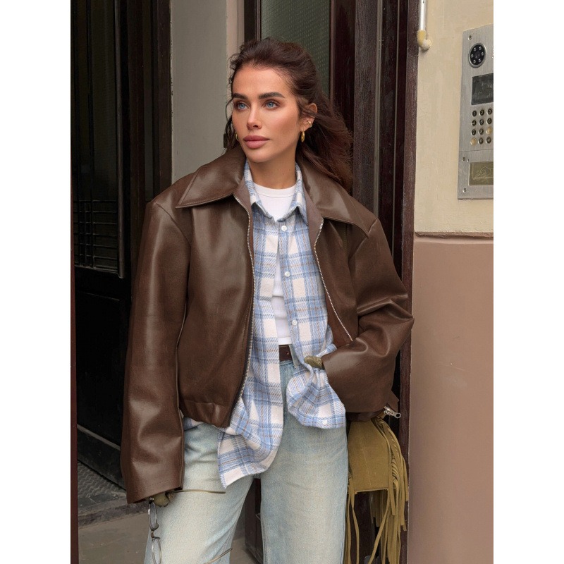 Sonbahar Kış Retro Deri Ceket  - Winter Clothing Trends 2025 incelemesi ve fiyatı