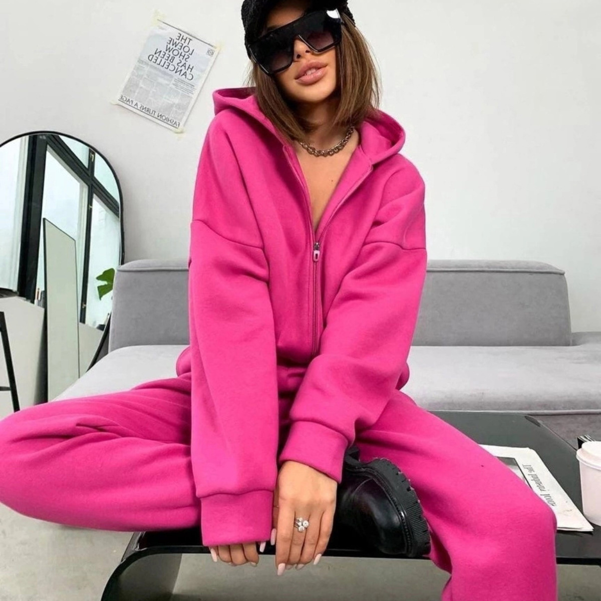Fermuar kapüşonlu ceket pantol - Winter Clothing Sale incelemesi ve fiyatı